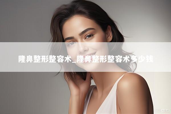 隆鼻整形整容术_隆鼻整形整容术多少钱